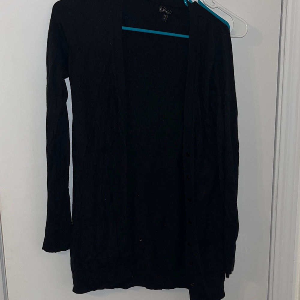Classic Black Women's Cardigan Sweater